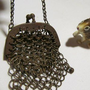Germany Antique Purse Rare 1800's Antique Rare Chatelaine Purse Victorian Purse